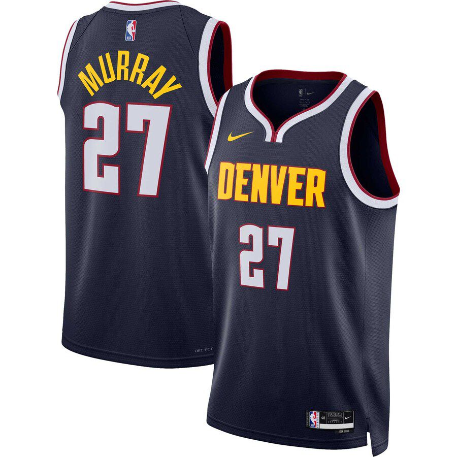 Men Denver Nuggets #27 Jamal Murray Nike Navy 2022-23 Swingman NBA Jersey->denver nuggets->NBA Jersey